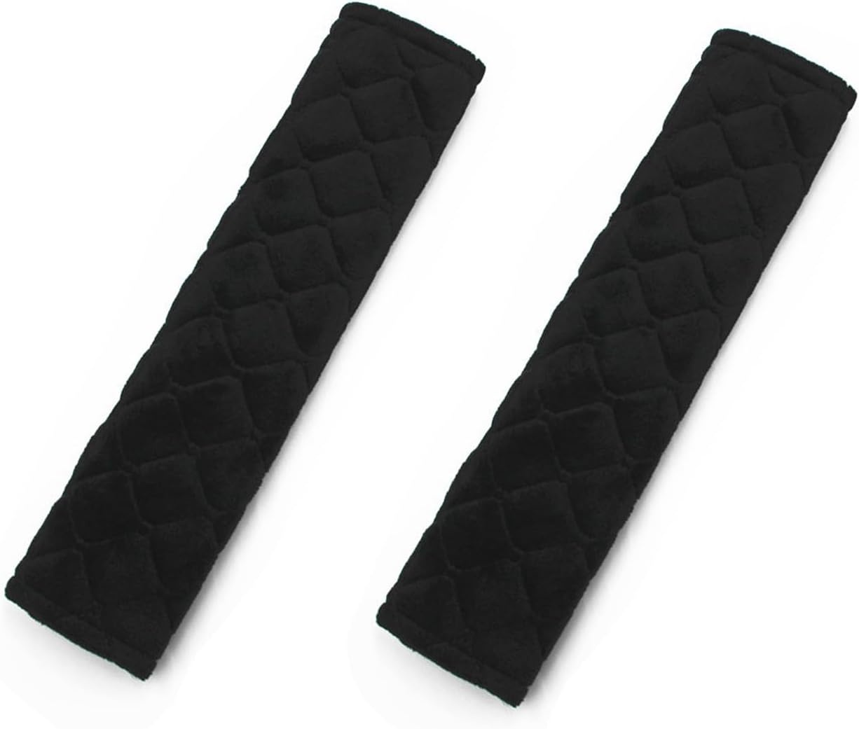 2 Pcs Universal Car Seatbelt Pads Cover, Shoulder Seatbelt Pads Cover, Safety Belt Strap Shoulder Pad for Adults and Children (Black)