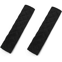 2 Pcs Universal Car Seatbelt Pads Cover, Shoulder Seatbelt Pads Cover, Safety Belt Strap Shoulder Pad for Adults and Children Black