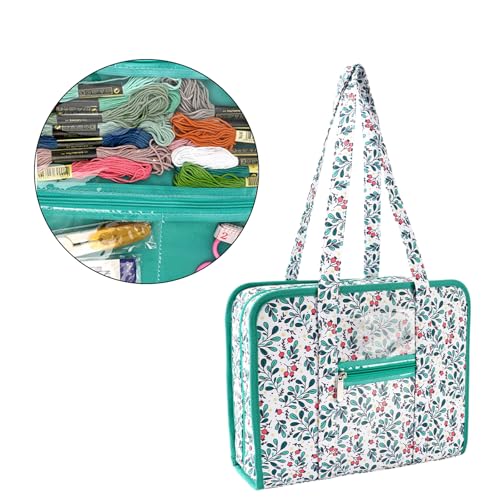 Sac de fil à broder robuste et imperméable avec poches pour maison et voyage