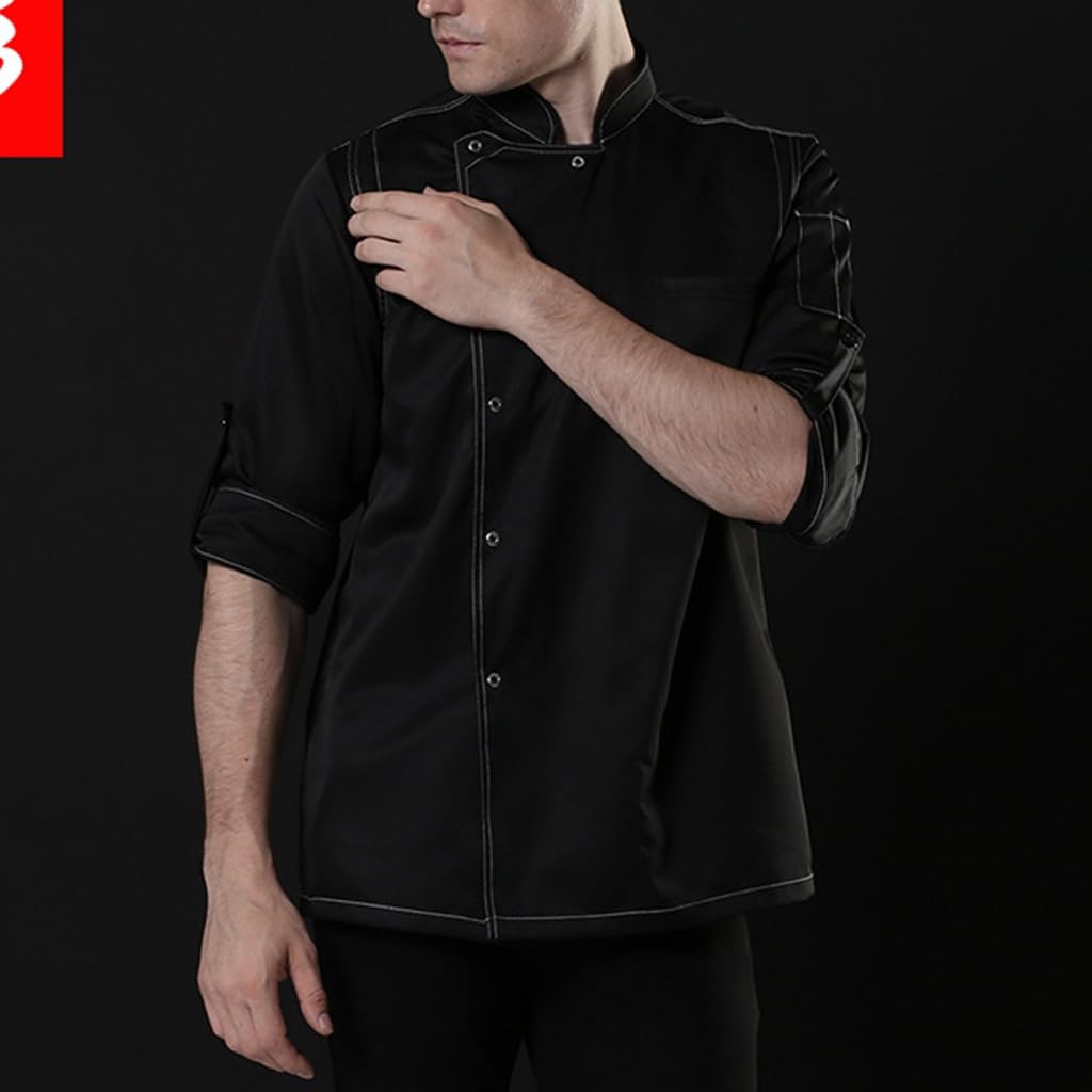 Uniforme Unisex de la Capa del Cocinero de la Capa del Cocinero de la Ropa de la Cocina del Hotel de la Ropa del Cocinero Personalizado Modificado para requisitos particulares