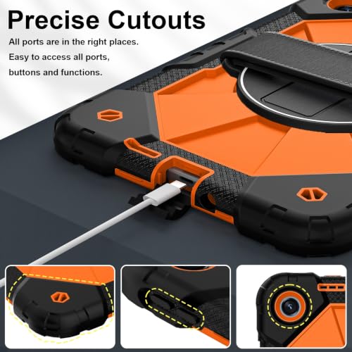 Protection Xiaomi Redmi Pad 2 SE 9,7 coque antichoc silicone PC orange
