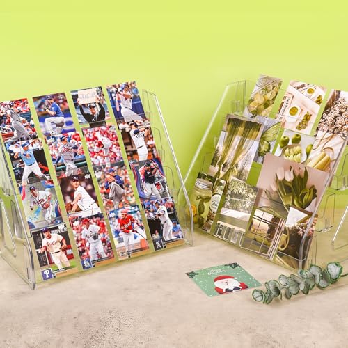 image for CELSOL Elevated 4 Tier Clear Acrylic Card Display Stand for Trading Ca