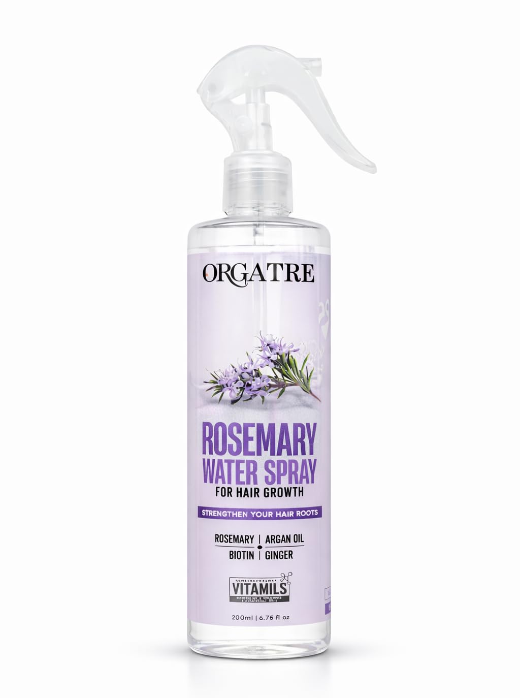 ORGATRE Rosemary Water Hair Growth Spray with Biotin, Argan Oil & Ginger | Strengthens Hair Roots, Helps Reduce Hair Fall, Nourishes Scalp | Leave-In Scalp Care for Men & Women | 200 ml-image-31