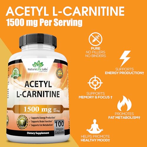 image for NaturaLife Labs A Higher Standard Acetyl L-Carnitine 1,500 mg High Pot
