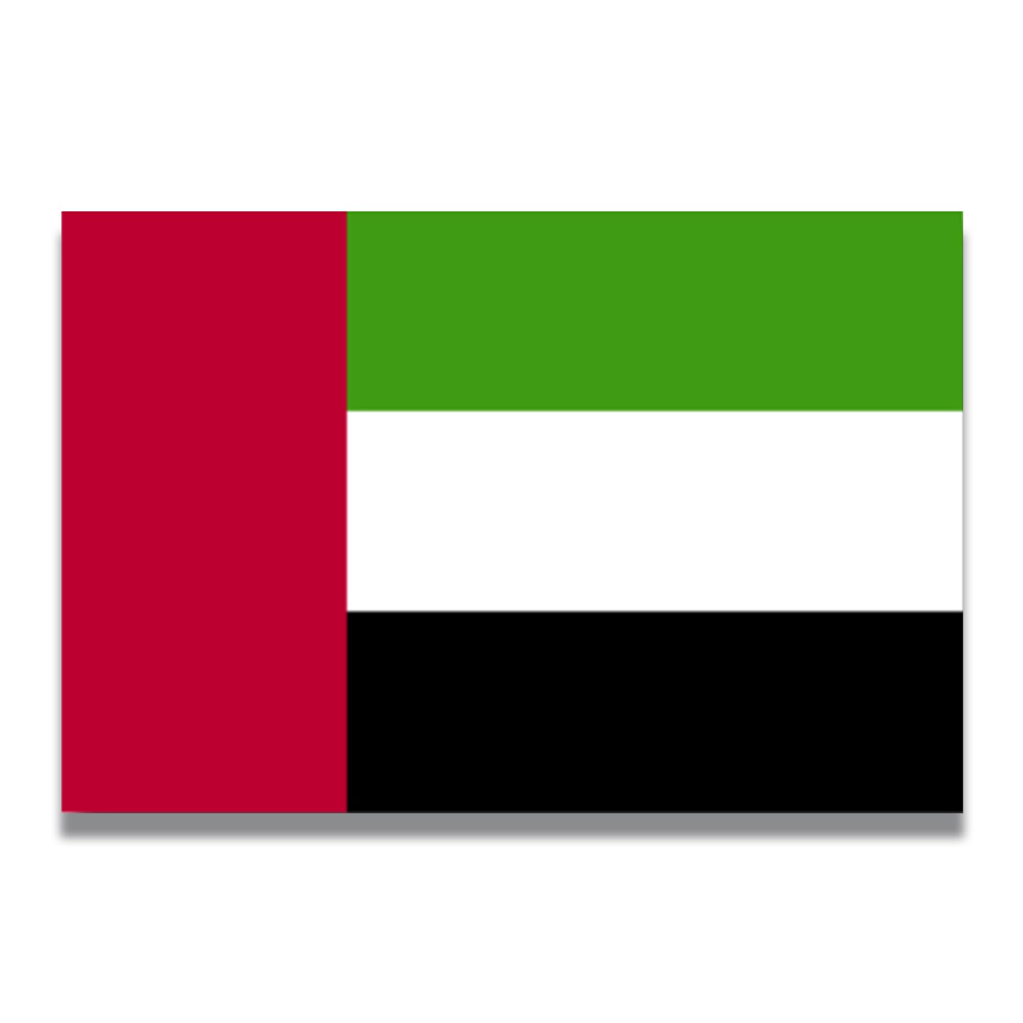 Magnet Me Up United Arab Emirates Emirati Flag Car Magnet Decal, 4x6 Inches, Heavy Duty Automotive Magnet for Car, Truck SUV