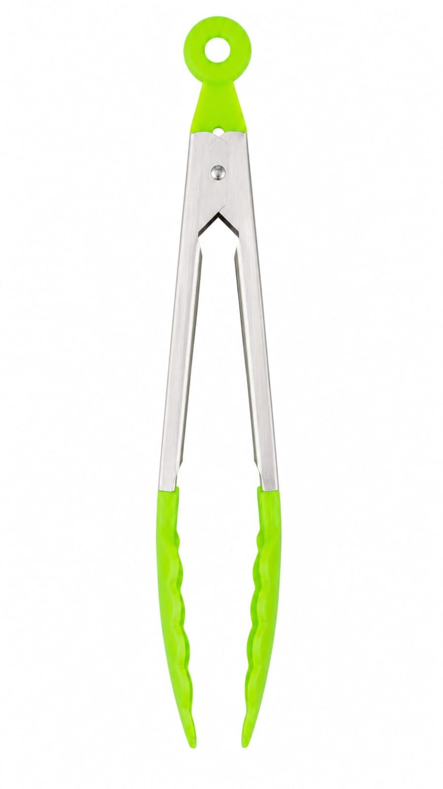 Pegador de Salada em Inox 24cm Verde com Cabo Ergonômico