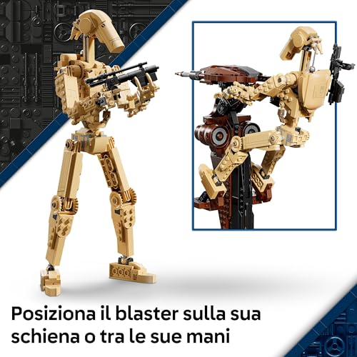 Star Wars 75428 Battle Droid con STAP Speeder Giocattolo - Action Figure per il Gioco e l'Esposizione - Regalo da Collezione per Bambini da 12 Anni, Adolescenti e fan della Minaccia Fantasma - Lego - Immagine 3