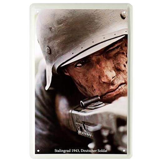 Tysk Soldat Wehrmacht tysk rikedom plåtskylt 20 x 30 retro plåt 230