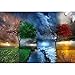 Produktbild PAINTWERT Digitale Malerei Vier Jahreszeiten Baum Landschaft DIY digitales Malen nach Zahlen Moderne Wandkunst Leinwand Malerei einzigartiges Geschenk Home Decor 50x60cm