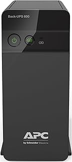 APC Back-UPS BX600C-IN 600VA / 360W, 230V, UPS System, an Ideal Power Backup & Protection for Home Office, Desktop PC & Home Electronics