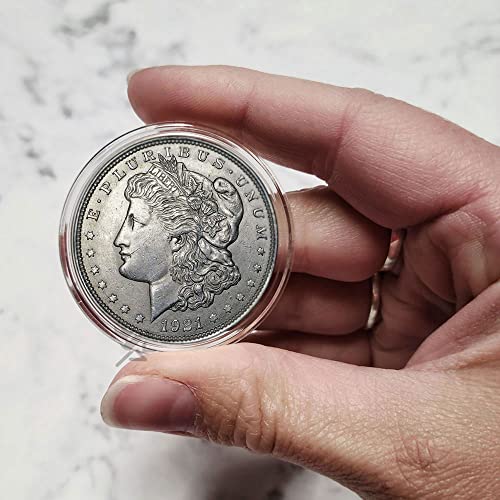 Capsulas para monedas Silver Dollar con tubo rojo miniatura 2