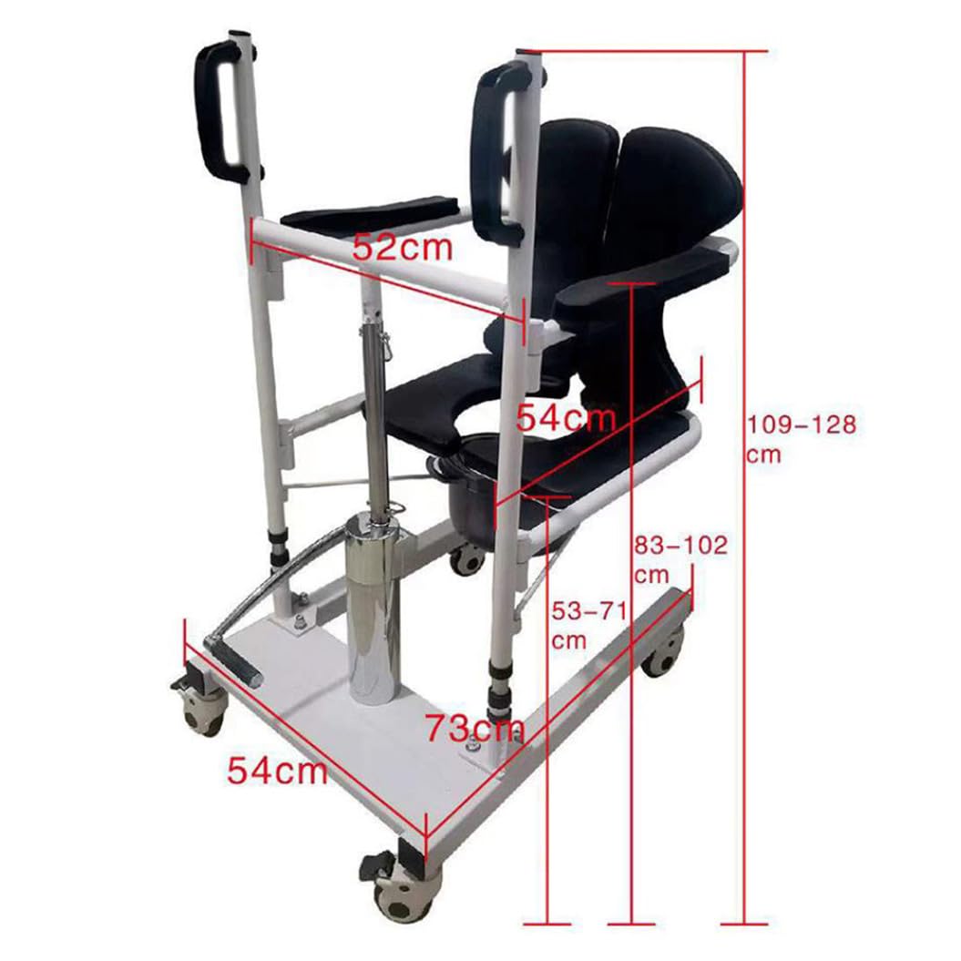 Elevador de pacientes hidráulico,gruas para personas mayore,Silla de transferencia con elevación hidráulica para pacientes,grua enfermos A