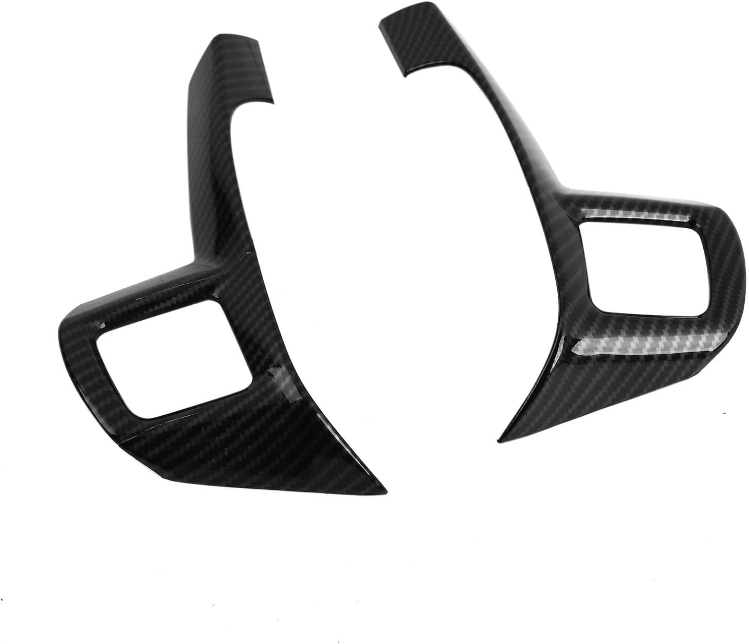 for Pacifica Steering Wheel Panel Trim for Chrysler 300/300C 2010-2014/ Pacifica 2011-2014 Carbon Fiber Interior Accessories 2pcs
