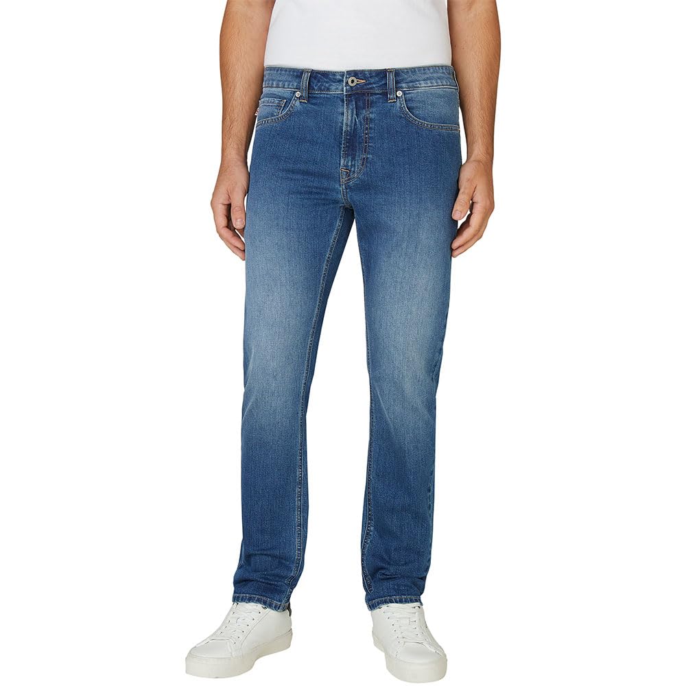 Pepe Jeans Men's Tapered Jeans Stanley Jeans, Blue(Denim-4FA), 34W/32L