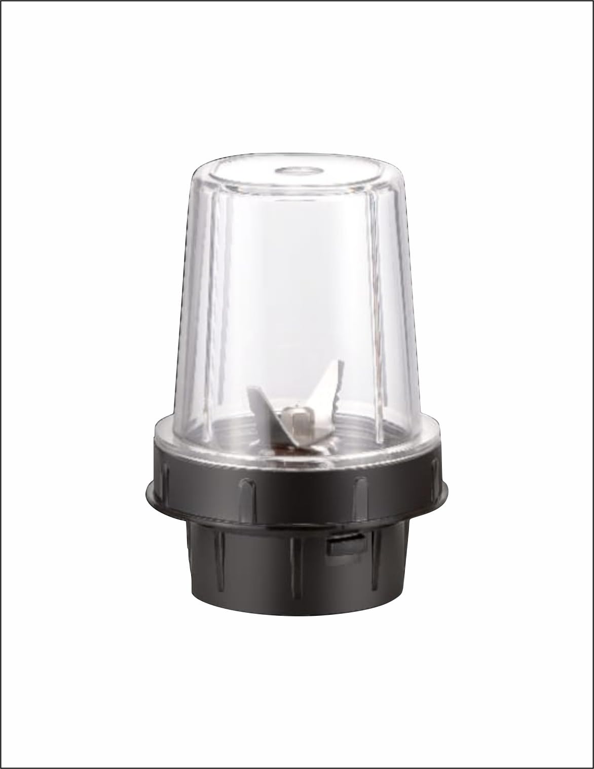 wonder star bullet jar 300ML for 2 lock mixer grinders ||for bajaj, sumeet, presstige, preeti, orient, chroma, etc ||transparent polycarbonate body || 500 watts& more mixer grinder comaptibe