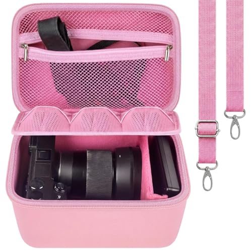 Funda rígida para cámara Sony Alpha ZV-E10 rosa grande miniatura 1