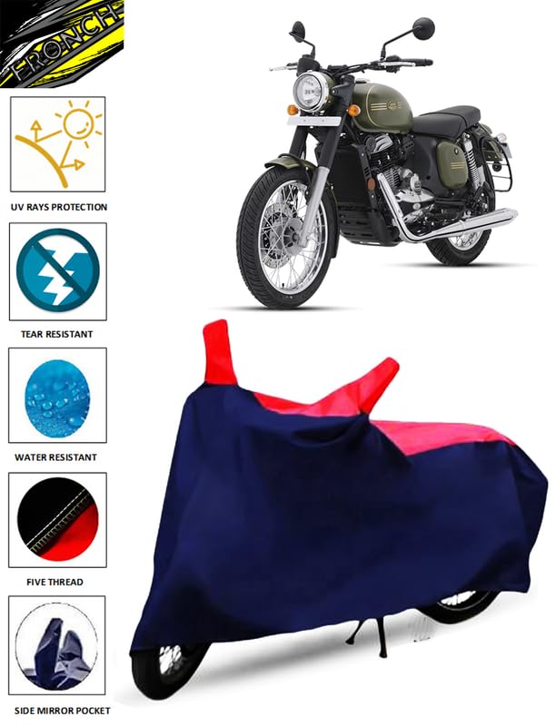 Image of Waterproof Bike /SCOOTY Cover for JAWA 42 (42 Bike Cover / 42 Bike Cover Waterproof /JAWA 42 Bike Cover)