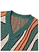 BEAUDRM Men's Y2K Graphic Cardigan Sweaters Aesthetic Cardigan Open Front Sweaters Fall Button Up V Neck Knit Outerwear Multicoloured X-Large