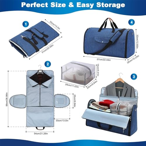 Bolsa de viagem para roupas | Bolsa de viagem | Bolsa de viagem 2 em 1, bolsa esportiva de viagem co