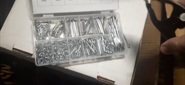 épine barrette & Pin set box 20 Pcs Cotter Pin Assortment Kit,R Clips Zinc Plated