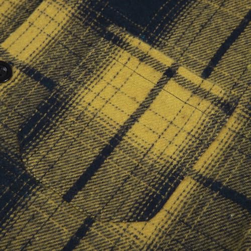 Image of Boys Girls Flannel Shirts Plaid Hoodies Fall Fashion Button Down Shirts | Long Sleeve Shirts Hooded Lightweight Jacket, Perfect for School Mornings, Leaf Piles,Camping, Bonfires, Weekend Adventures
