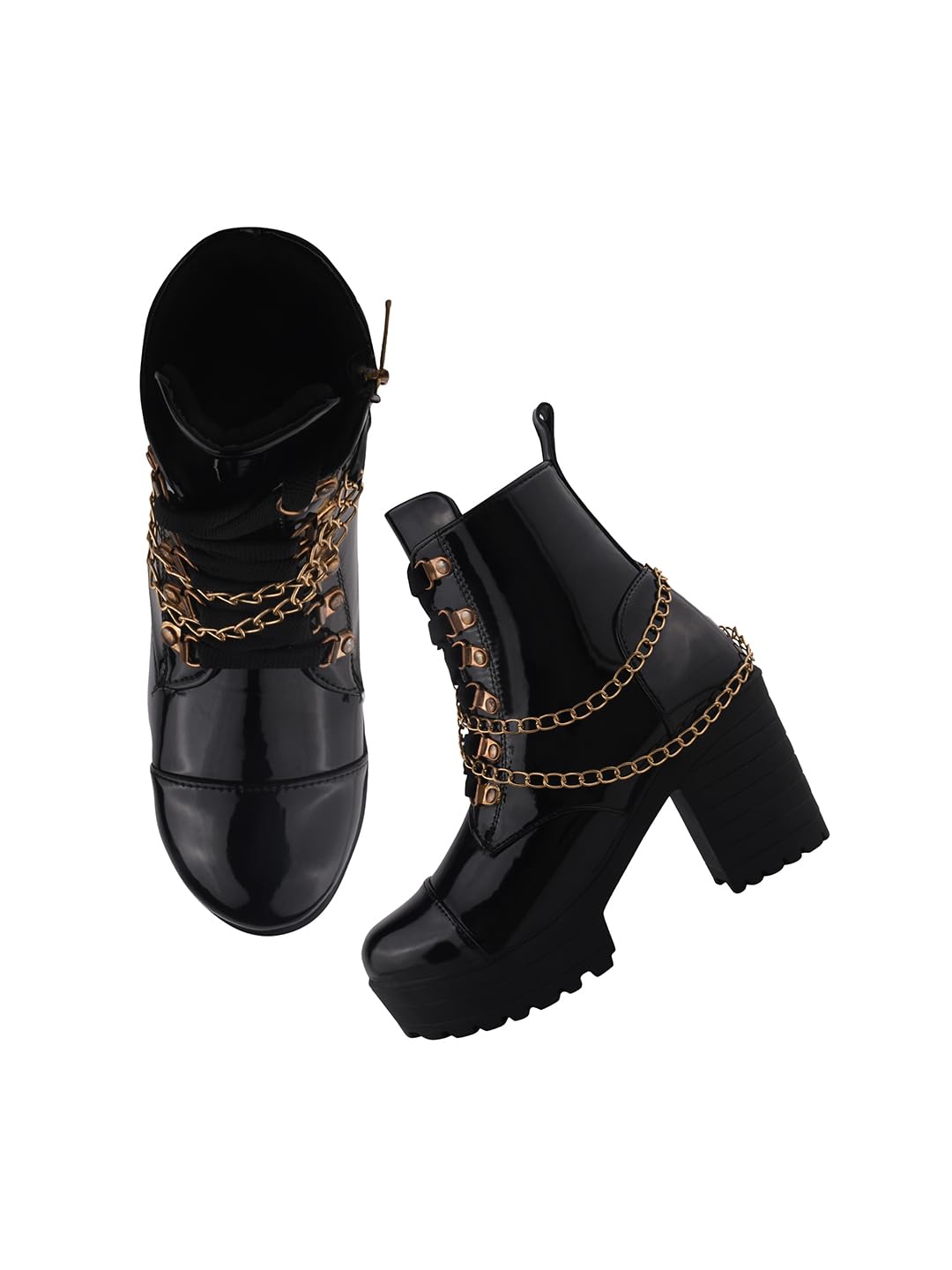 TRYME Block Heel Boots Classic Design Alluring Ankle Boots for Womens & Girls Black (B0DD3ZQTT3) Amazon Price History, Amazon Price Tracker