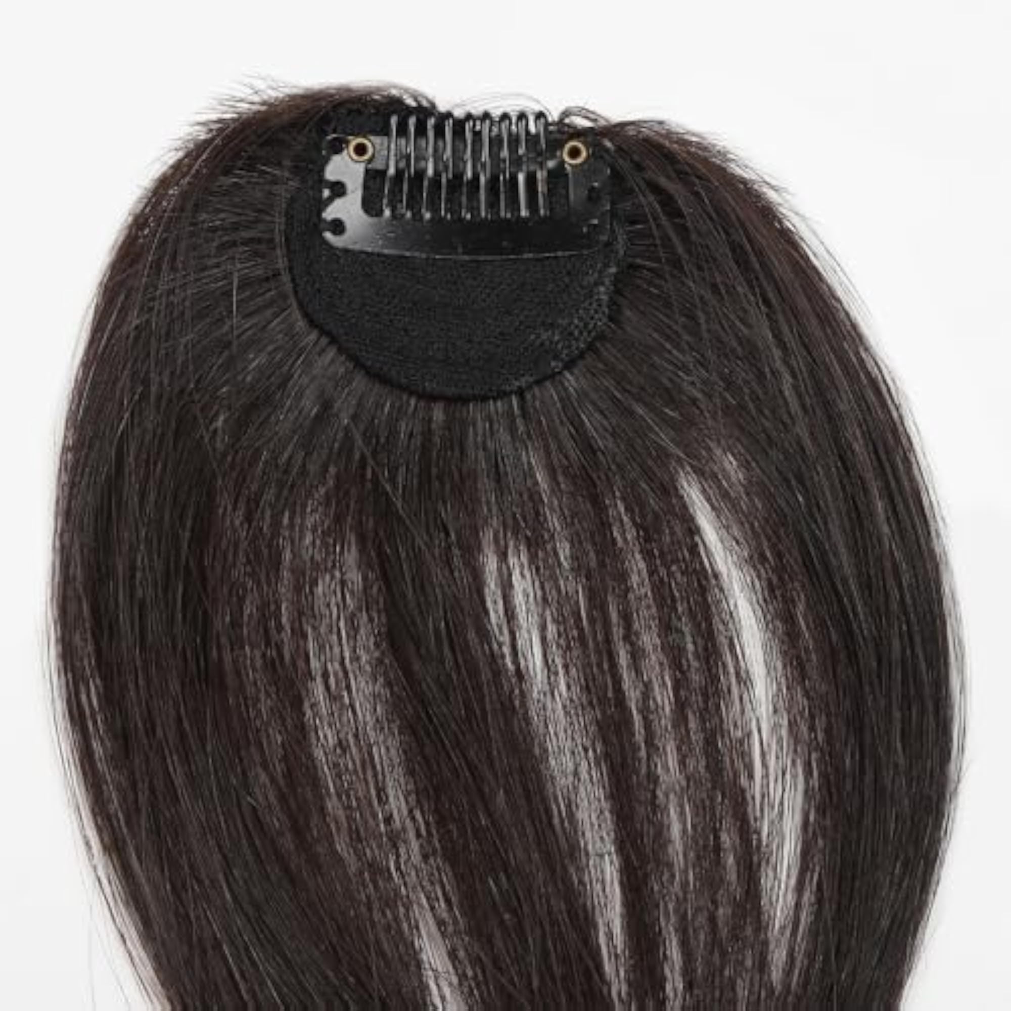 Real Human Hair Clip-In Bangs for Women, Instant Elegance