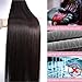 Human Hair Bundles Straight Bundles Human Hair 32 Inch 100% Unprocessed Brazilia Virgin Hair Double Weft Weave Deals Natural Black - 1 Pack, Style Keep Texture Silky Soft, Hair Extension