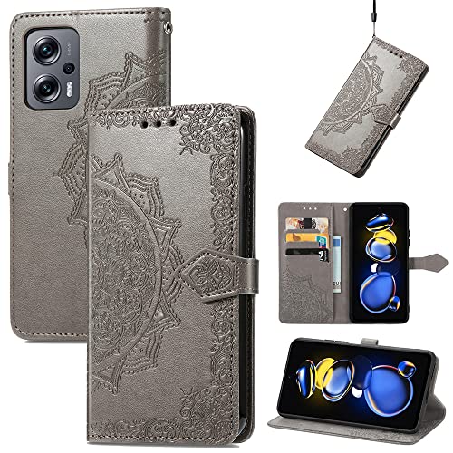 Lanyard mandala phone bags Compatiblewith Xiaomi Redmi K50 Gaming K50Gaming Note 11T 11 T Note11T leather case full body protection wallet flip cover
