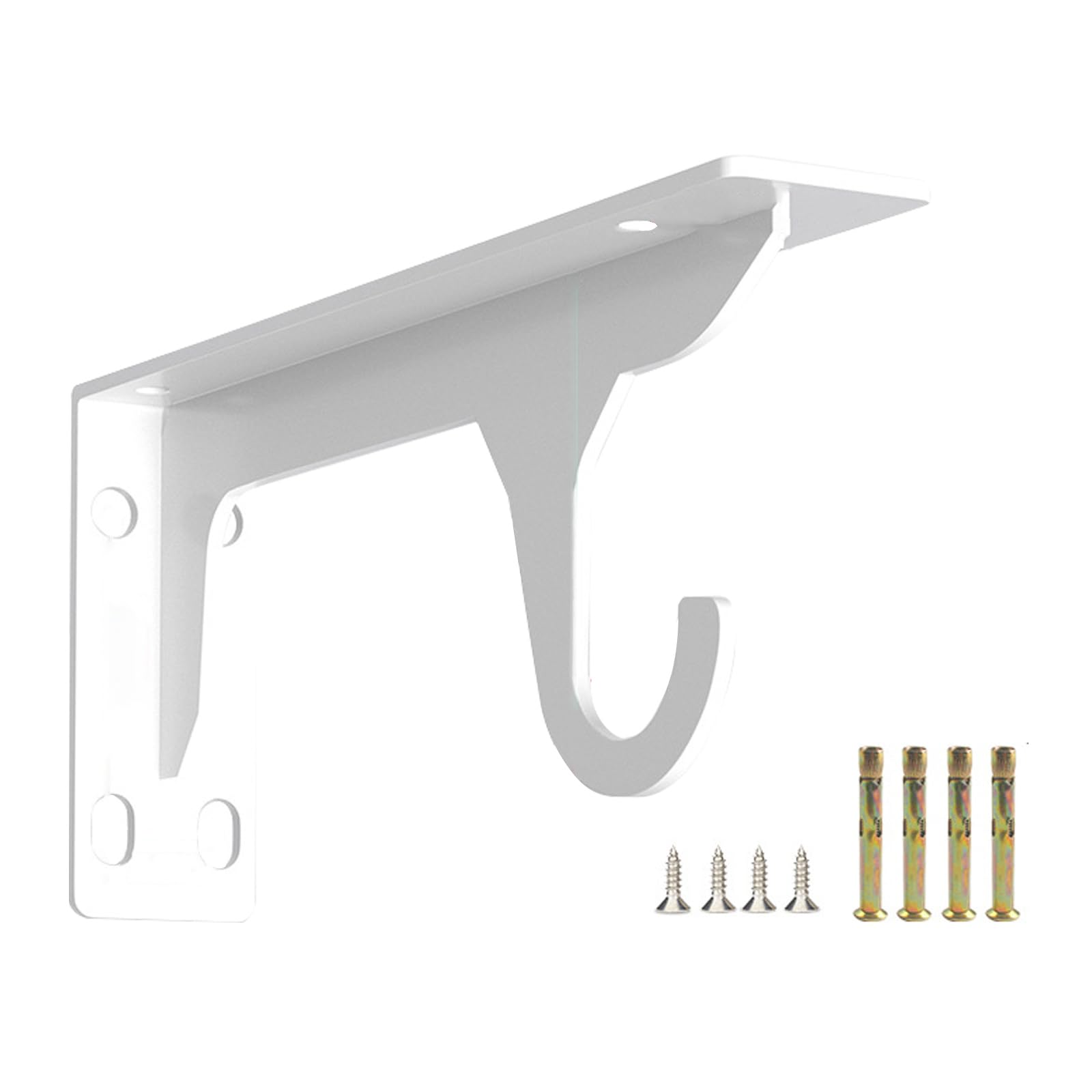 Rgybao Multicolor Reinforced Shelf Brackets With 110Kg Load Capacity Cold Roll Steel Wall Mount For Shelving Garage Workshop Cold Roll Steel Shelf Brackets