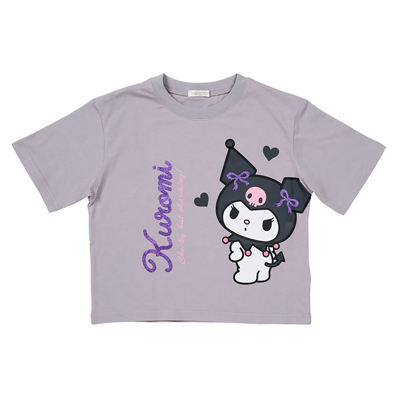 Amazon.co.jp: サンリオ(SANRIO) キッズ半袖Tシャツ クロミ ブラック 