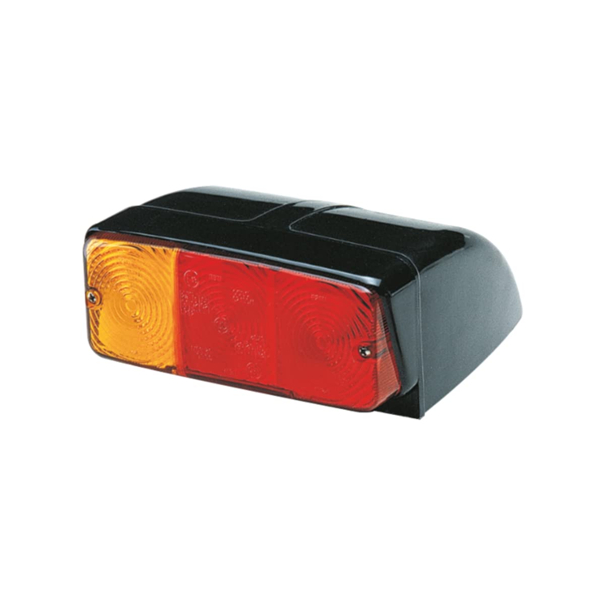 Ama Fanale Posteriore Alogeno Sinistro 160x136x85 mm con Base Inclinata – Per Trattori e Veicoli da Lavoro, Omologato ECE, Funzioni Multiple, Made in Italy