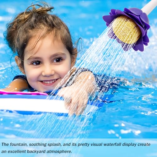 Fontaines de piscine à double fil en forme de fleur décorative - 3