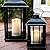 Homemory 6” x 3.25” Outdoor Waterproof Flameless Candles, Flickering Moving Flame LED Candles, Battery Operated Candles with Remote and Timers, Ivory Frosted Plastic, Set of 2