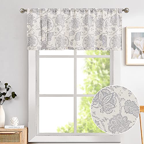 Jinchan JCUSRP2-CLR-5020C01 Valance Curtain Kitchen Farmhouse Window Valance thumb #1
