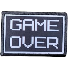 Game Over Morale Patch - 2x3 Hook and Loop Patches for Molle Gear, Operator Hat, Rucksack, Pack Bag, Backpack, Tactical Accessories and Gear, Made in The USA