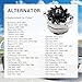 Alternator High Output 105Amp 1-Wire 10SI Self-Exciting Replacement For SBC BBC GM ADR0151 12 Volt Electrical Alternator ADR0335, 400-12340, 20-102-7, 7127-SE105, 47-4247, 3000-0505