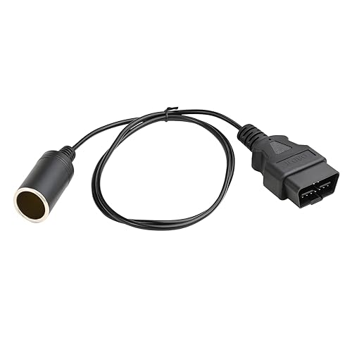 Miniatura 4 de 1M3.3ft OBD2 macho a encendedor de cigarrillos hembra conector vehículo coche ahorro de memoria cable de alimentación