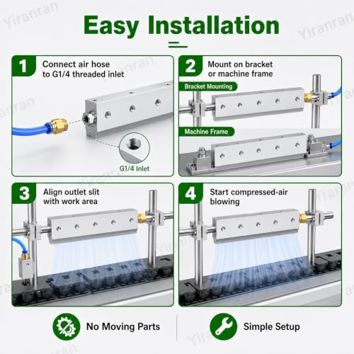 Soplador de aire industrial contra humedad y residuos con cuchilla de 100mm YIYIRAN 7