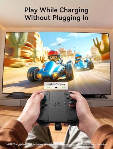 Mando de carga JSAUX compatible con Nintendo Switch 2 con batería propia 3