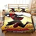 KAQQK 3D Cartoon Spiderman Lit Double Housse De Couette Roi Housse De Couette avec Housse De Couette Et Taie d'oreiller Ensemble De Literie en Microfibre Douce avec Fermeture Éclair 200x228cm