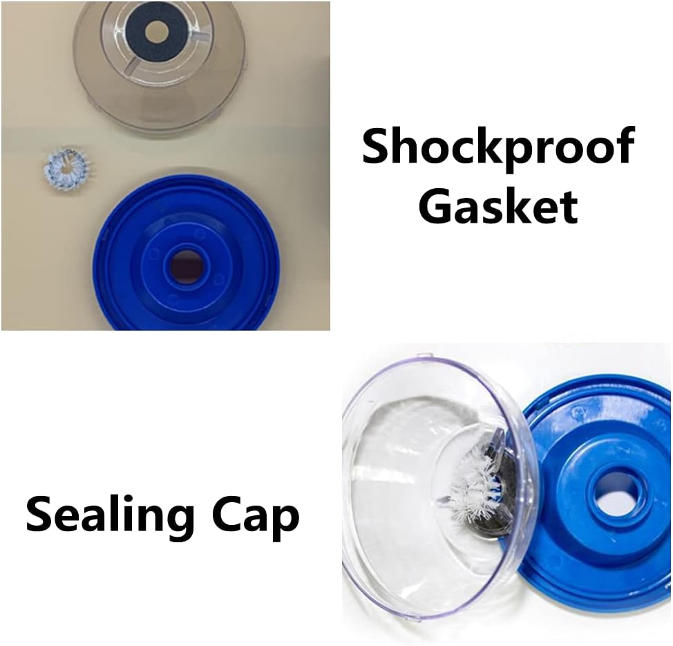 2 Pcs Drill Dust Collector Drilling Accessories Impact Drill dust Cover for Engineering Installation, Blue, 8.8×5×4.4cm - Image 4