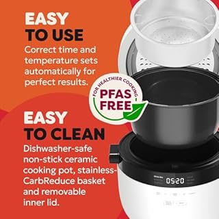 Instant Pot Electric Rice Cooker & Steamer, 2.8L (12 Cup) - With Dishwasher-Safe Non-Stick Cooking Pot, Stainless-steel Steamer Basket, Measuring Cup - With Slow Cooker & Sauté Functions