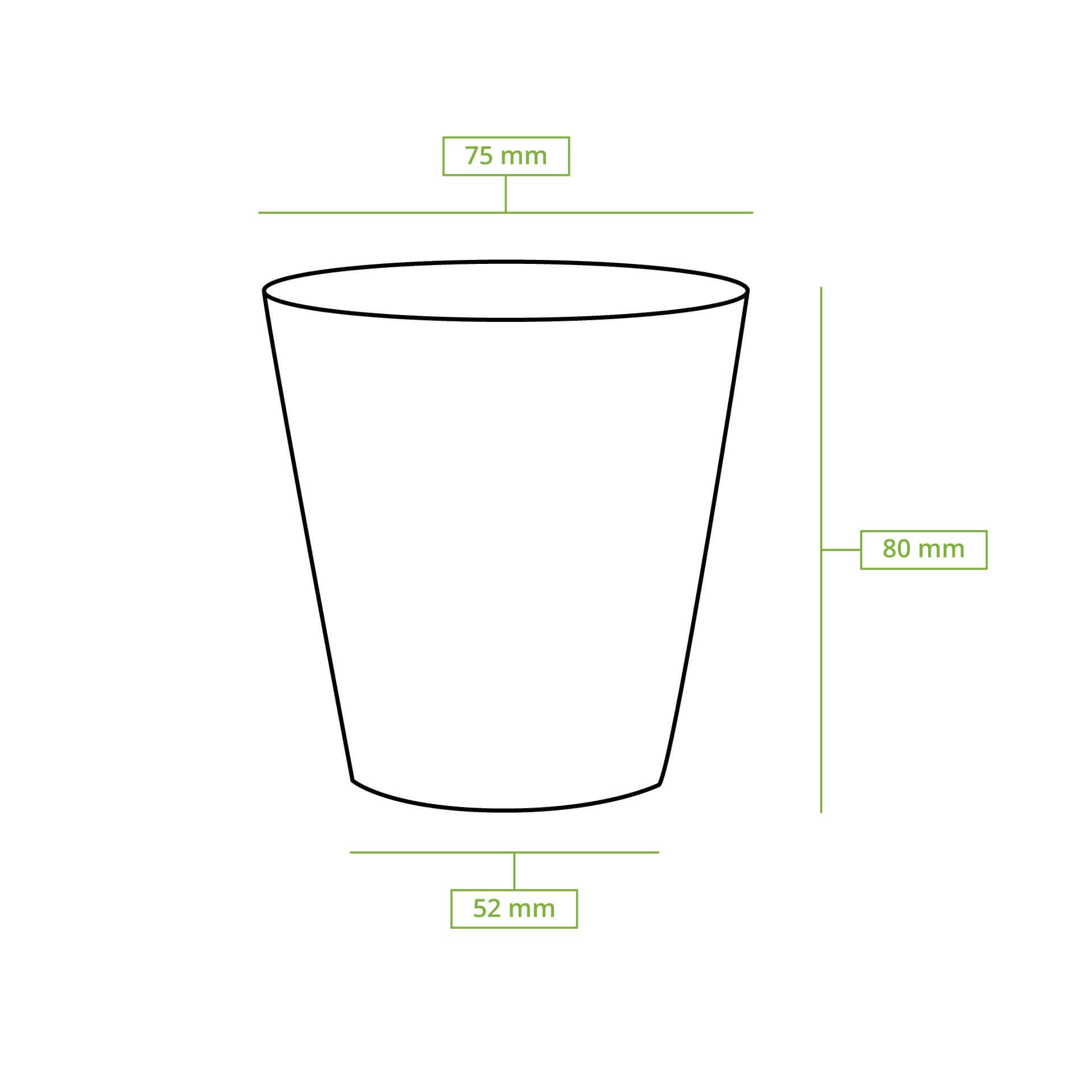 BIOZOYG 1000 Stück Kaffeebecher Pappbecher 150ml / 6 oz Ø 80 mm weiß - Einwegbecher plastikfrei - Becher aus nachhaltiger Forstwirtschaft - Kaffeebecher Einweg