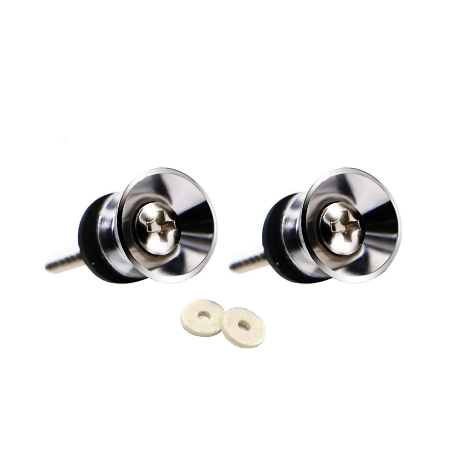 2 Pack Guitar Strap Locks Electric Guitar Part Guitar Accessory Set Iron Strap Locks Iron Texture Guitar Pins For Guitar