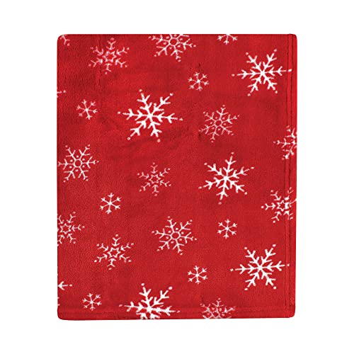 Image of Hudson Baby Unisex Baby Silky Plush and Coral Fleece Blanket, White Tartan, 30x36 inches