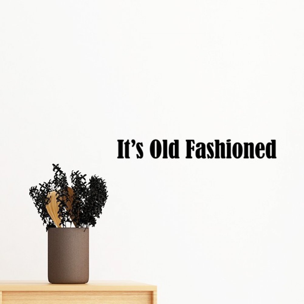 Sticker mural amovible cocktail old fashioned decoration murale amovible DIY