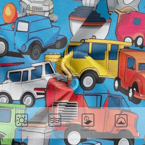 Toddler Panties, Kid's Vehicle Girls Cotton Underwear, 2T–8 Years3