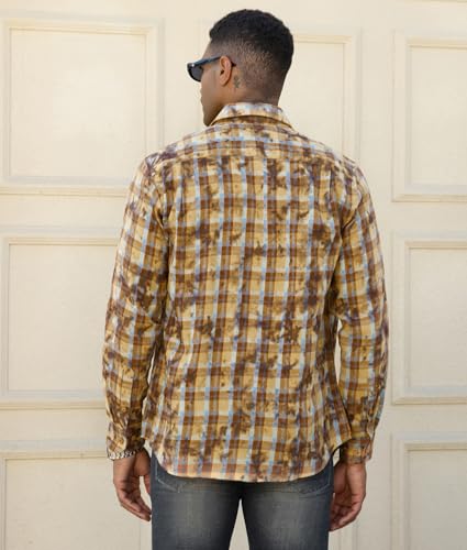 Alex Vando Mens Button Down Shirts Regular Fit Long Sleeve Casual Plaid Flannel Shirt