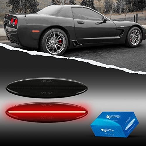 Vette Lights 1997-2004 C5 Corvette Laser LED Smoked Lens Rear Side Markers